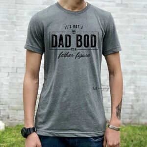 NWT Charcoal Dad Bod Graphic Men's T-Shirt Small